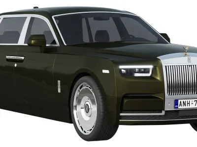 Phantom luxury sedan 3D model