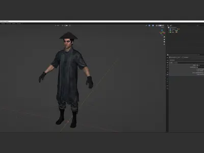 Mens and Womens Warrior Outfit 1 3D Model Collection
