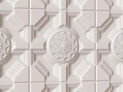 Decorative Ceiling Tile 3D model buy