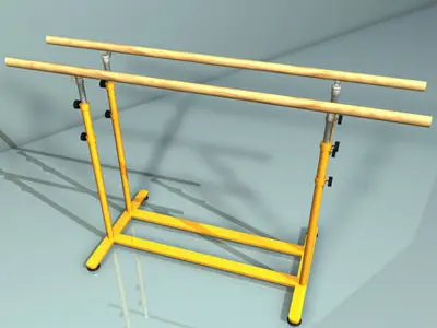 parallel bars 01 3D model