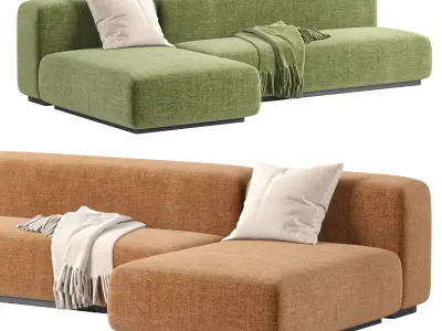 Prostoria Sofa Klaster Modular Sofa By Dasmoebel 3D model