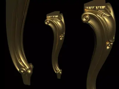 Furniture Legs Tables Chairs CNC Wood 1004 3D print model
