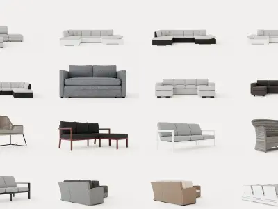 Collection of Sofa - 135 Models
