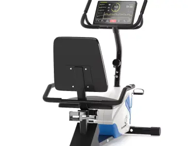 Gym-Tools-Fitness-Body-Building-set-16 exercise bike with mon... 3D model