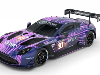 Aston martin Vantage GT3 EVO 2024 3D model
