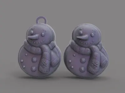 frozen christmas decor  3D print model
