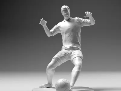 Footballer 02 Sledge Strike 01 Stl 3D print model