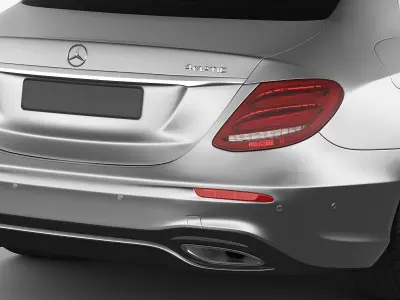 Mercedes E-class AMG package sedan 2017 3D model