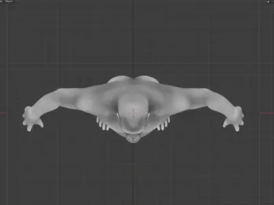Gorilla Base Mesh  Low-poly 3D model
