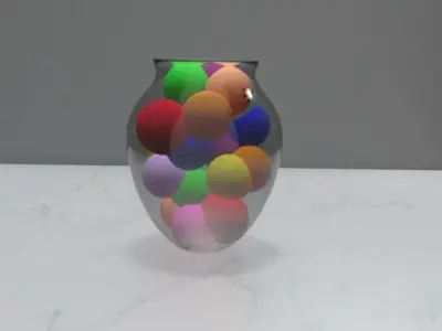Glass Vase Free 3D model 2