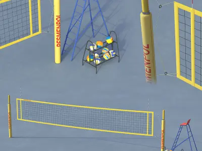 Volleyball net  3D model