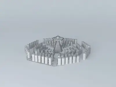 Octagon City 3D model