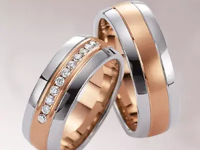Wedding rings 055 3D print model