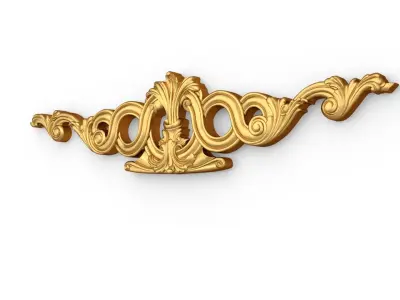 Classic carved decor ornament 403  3D model