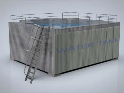 Water tank 3D model
