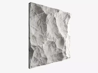 272-RockPanel piece of rock 3D model
