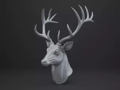 Deer Bust - Animal Figurine 3D print model purchase