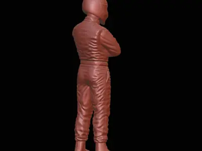 Car Racer Driver figurine 3D print model