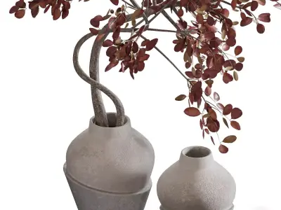 98 Decorative Set with branches 3D model