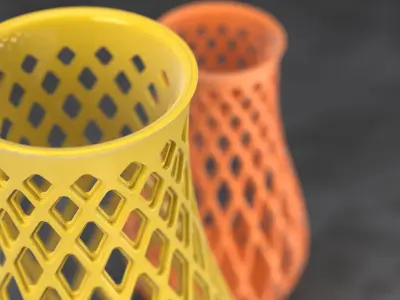 RHOMBOIDAL VASE 3D print model
