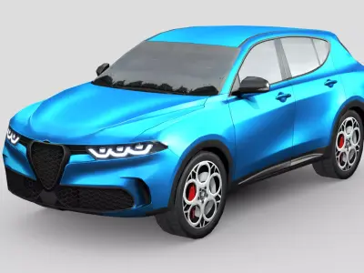 Alfa Romeo Tonale 2023 Low-poly 3D model