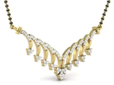 Luxury Necklace Diamonds  3D print model