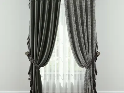 Classic Curtain 1 3D model