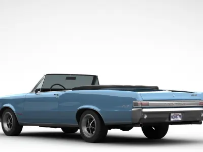 Pontiac GTO Convertible 1965 3D model
