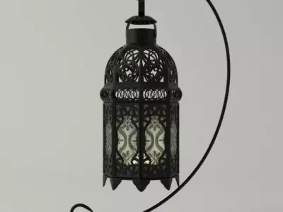 Moroccan Tabletop Lantern 3D model