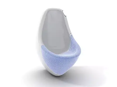 Sleek White Urinal model pack Low-poly 3D model