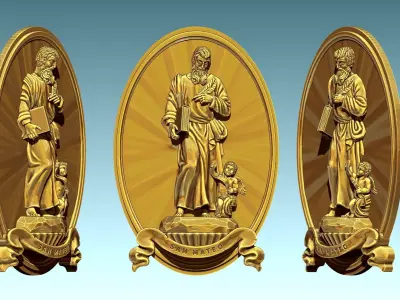 Matthew-Mateo Evangelist - CNC 3D print model