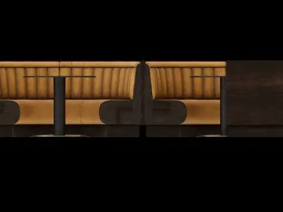 Bar Booths 3D model