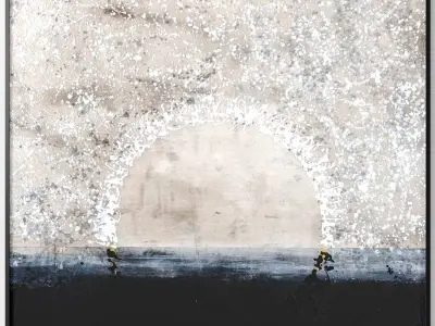 Art Frams 69- Rayas Ocre And Sol Blanco 3D model