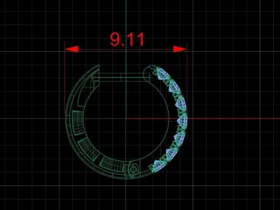 Jewelry Earrings 3D print model