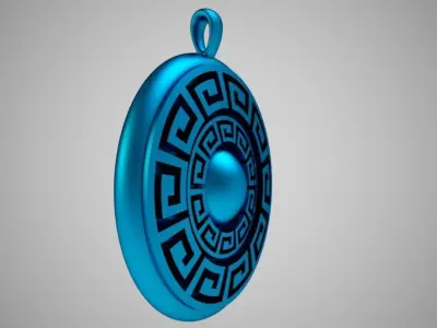 Meander Necklace 3D print model