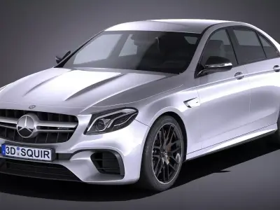 Mercedes E63 AMG 2017 3D model