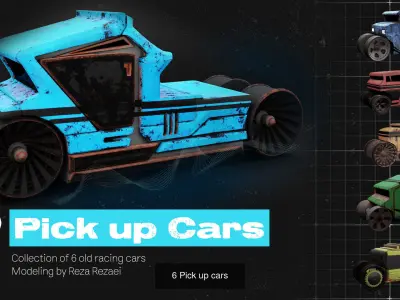 15 car ready for game 3D Model Pack