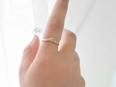 knot ring 3D print model