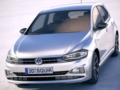 Volkswagen Polo 5-door 2018 3D model