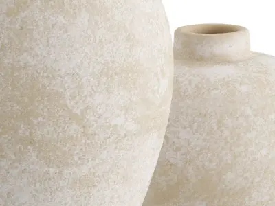 Ophelia Matte Natural Vase 3D model