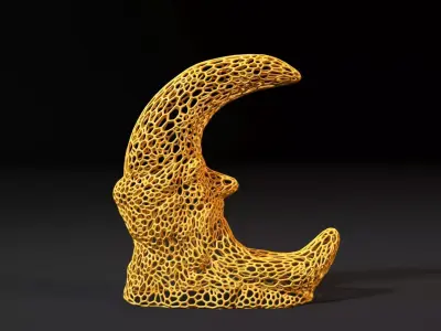 Moon lamp 3D print model