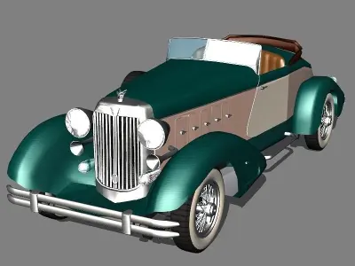 chrysler  imperial 1932 Low-poly 3D model