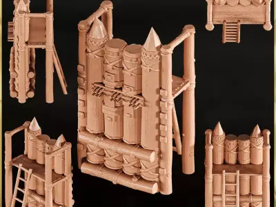 Siege Medieval Miniature Collection - 3D Printing  3D print model