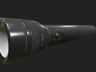 Flashlight Low-poly 3D model