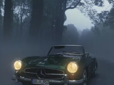 Mercedes Benz 190 SL 3D model