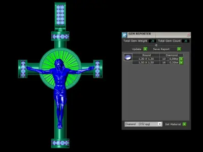Cross Jesus 3D print model