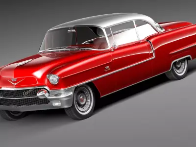 Cadillac Coupe DeVille CG 1956 3D model