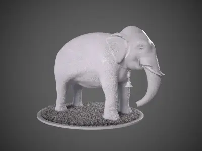 Elephant Low-poly 3D model Low-poly 3D model
