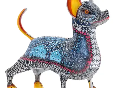 Alebrije Chihuahua Dog 3D model