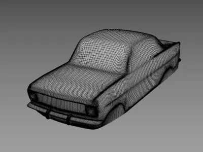 The silhouette of the car 1963 Opel Kadett A 3D print model